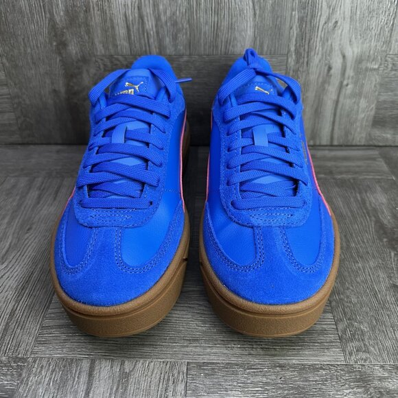 Puma Club II Era Women's size 8 Blue Pink Gum Bottom Platform Shoes - Picture 4 of 8